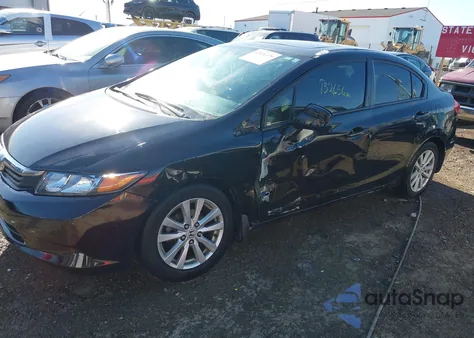2012 Honda Civic Ex из США, поврежденный, VIN 2HGFB2F86CH500341